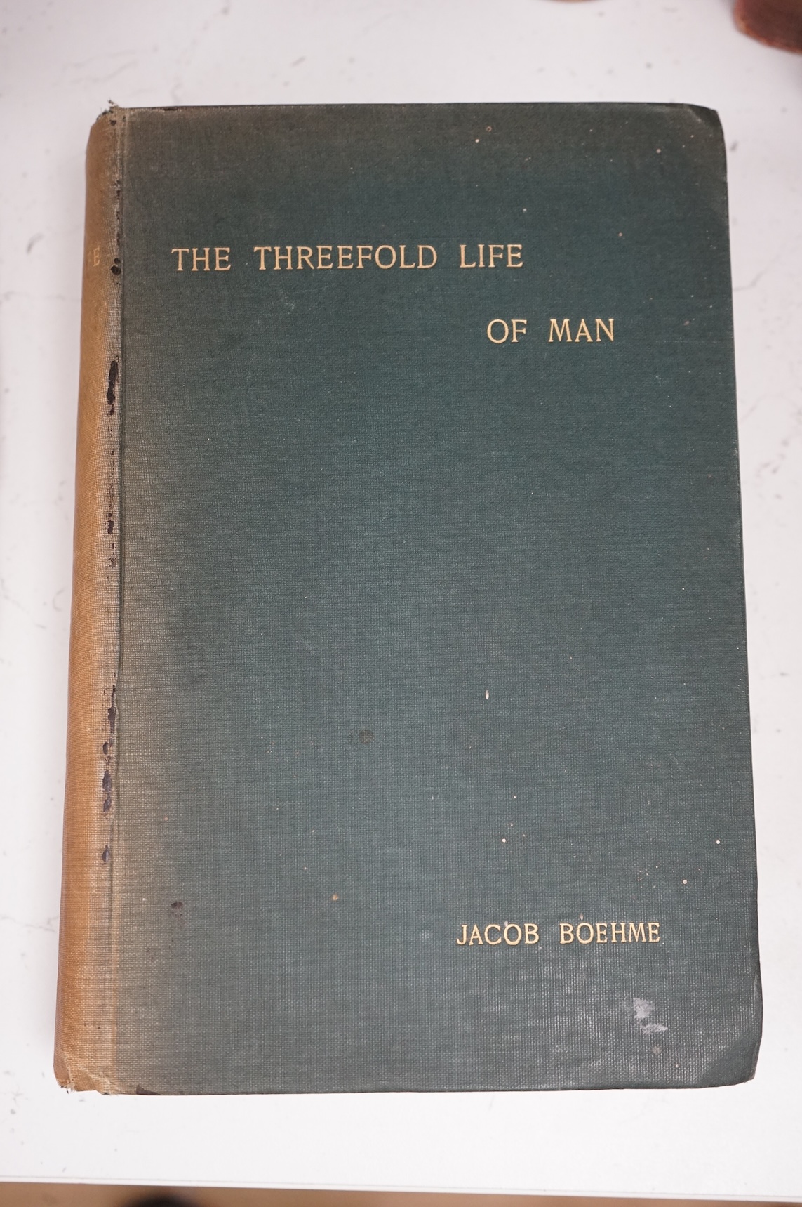 Boehme, Jacob - The High and Deep Searching Out of the Threefold Life of Man through (or according to) the Three Principles ... re-issued by C.J.B., with an introduction by the Rev. G.W. Allen. 1st edition thus. diagramm